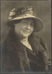 Portrait of a Woman with Polka Dot Veil, 1907-1924. Creator: Louis Fleckenstein