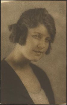Portrait of a Woman with Short Hair, 1907-1943. Creator: Louis Fleckenstein