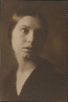 Portrait of a Woman with Tilted Head, 1907-1943. Creator: Louis Fleckenstein
