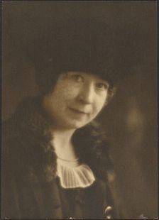 Portrait of a Woman with Veil, 1907-1943. Creator: Louis Fleckenstein