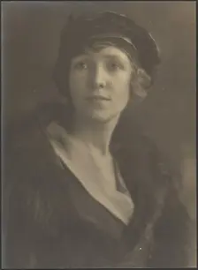 Portrait of a Woman with Velvet Hat, 1907-1943. Creator: Louis Fleckenstein