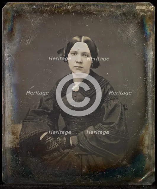 Portrait of a Woman, about 1855-1861. Creator: Jacob Byerly.