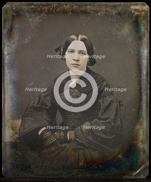 Portrait of a Woman, about 1855-1861. Creator: Jacob Byerly.