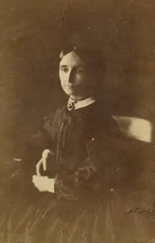 Portrait of a woman, about 1855. Creator: Unknown