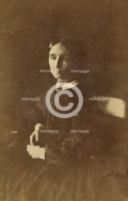 Portrait of a woman, about 1855. Creator: Unknown.