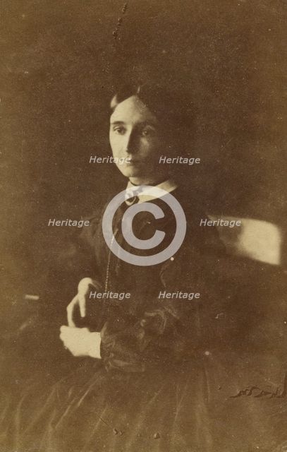 Portrait of a woman, about 1855. Creator: Unknown.