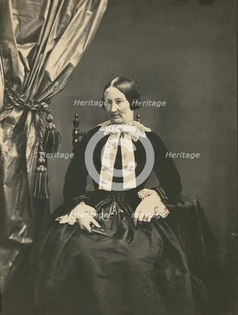 Portrait of a Woman, about 1850-1855. Creators: Achille Deveria, Théodule Deveria.
