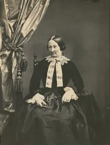 Portrait of a Woman, about 1850-1855. Creators: Achille Deveria, Théodule Deveria