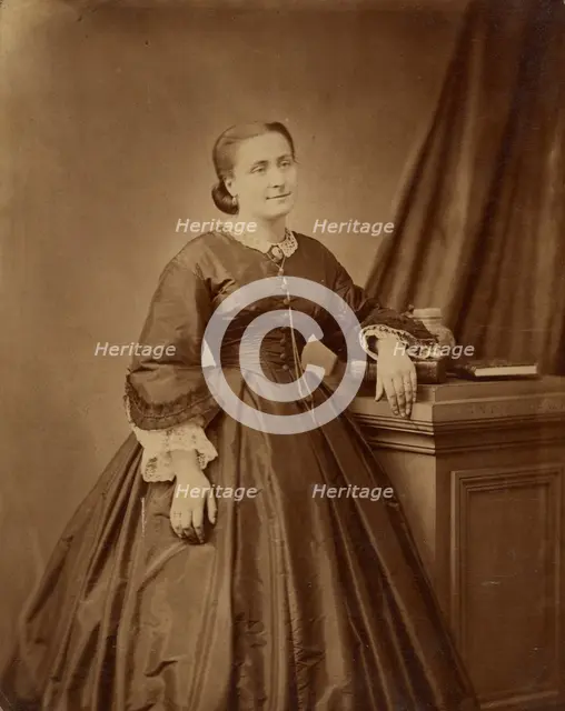 Portrait of a woman, about 1860-1869. Creator: Unknown.