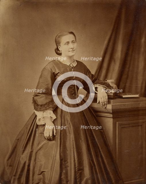 Portrait of a woman, about 1860-1869. Creator: Unknown.