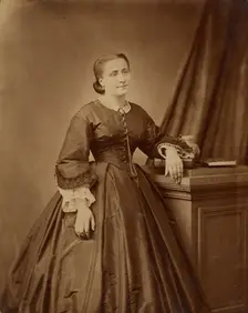 Portrait of a woman, about 1860-1869. Creator: Unknown