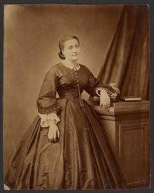 Portrait of a woman, about 1860-1869. Creator: Unknown