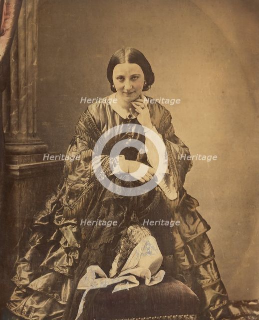 Portrait of a woman, about 1860-1870. Creator: Unknown.