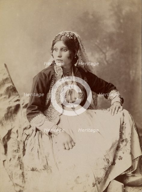Portrait of a woman, about 1870. Creator: Unknown.