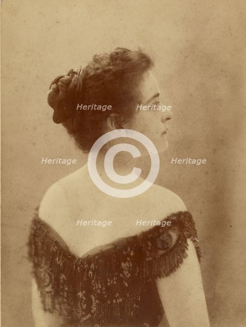 Portrait of a woman, about 1880. Creator: Roseti.