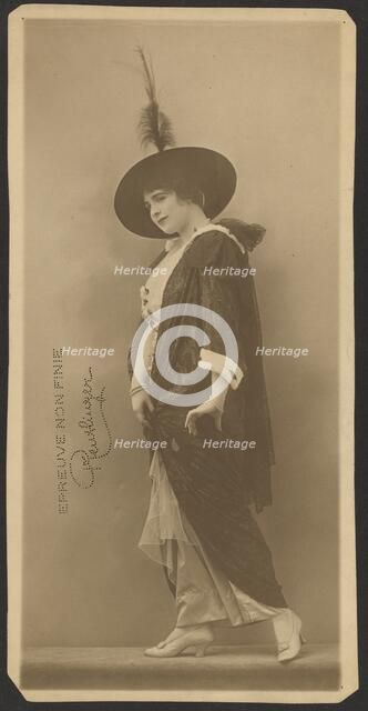 Portrait of a woman, about 1900. Creator: Charles Reutlinger.