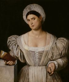 Portrait of a Woman (Agnese, the painter’s sister-in-law?), between 1525 and 1530. Creator: Bernardino Licinio