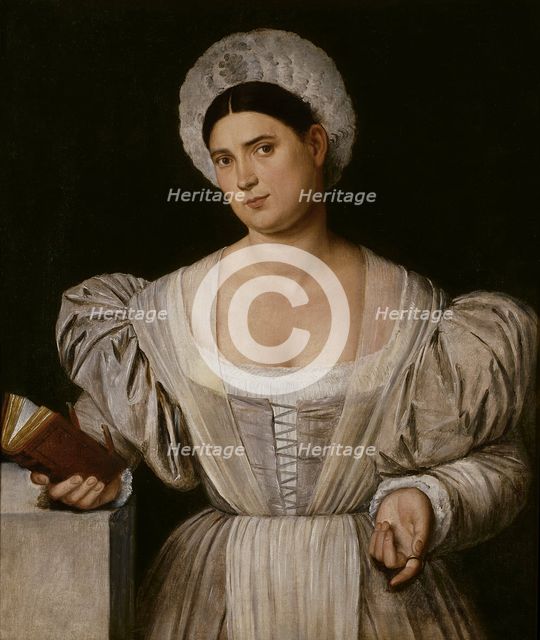 Portrait of a Woman (Agnese, the painter’s sister-in-law?), between 1525 and 1530. Creator: Bernardino Licinio.