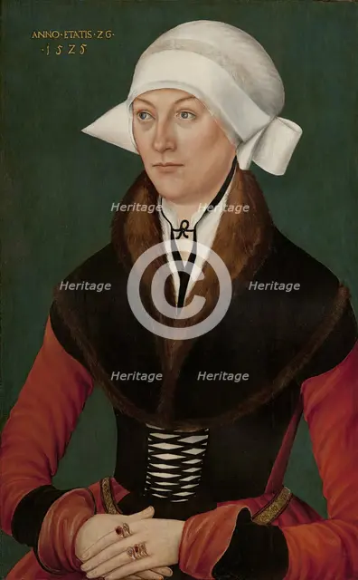 Portrait of a Woman aged Twenty-six, 1525. Creator: School of Lucas Cranach the Elder.
