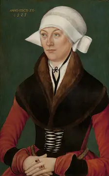 Portrait of a Woman aged Twenty-six, 1525. Creator: School of Lucas Cranach the Elder