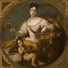 Portrait of a Woman-Allegory of Autumn, 18th century. Creator: Unknown