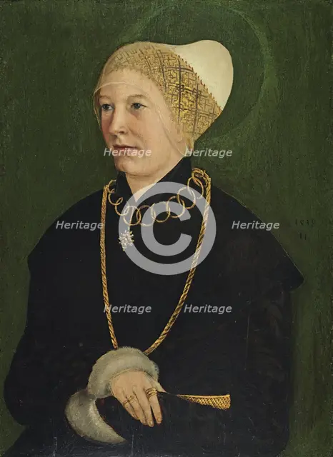 Portrait of a Woman (Anna Fugger?), 1518. Creator: Master of the Monogram TK.