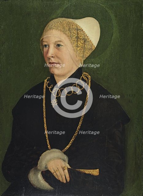 Portrait of a Woman (Anna Fugger?), 1518. Creator: Master of the Monogram TK.