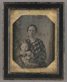 Portrait of a Woman and Child / Grammie and Hester, about 1850. Creator: Unknown