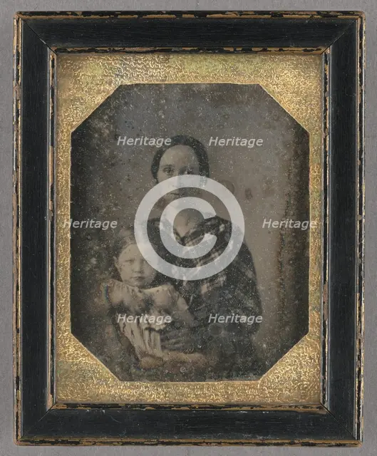 Portrait of a Woman and Child / Grammie and Hester, about 1850. Creator: Unknown.