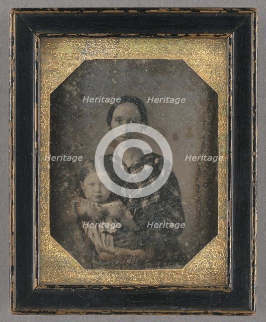 Portrait of a Woman and Child / Grammie and Hester, about 1850. Creator: Unknown.