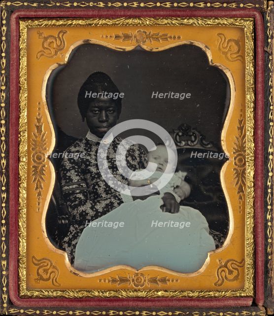 Portrait of a Woman and Baby, 1853. Creator: Unknown.