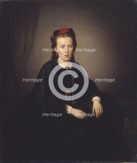 Portrait of a Woman. Artist: Makart, Hans (1840-1884)
