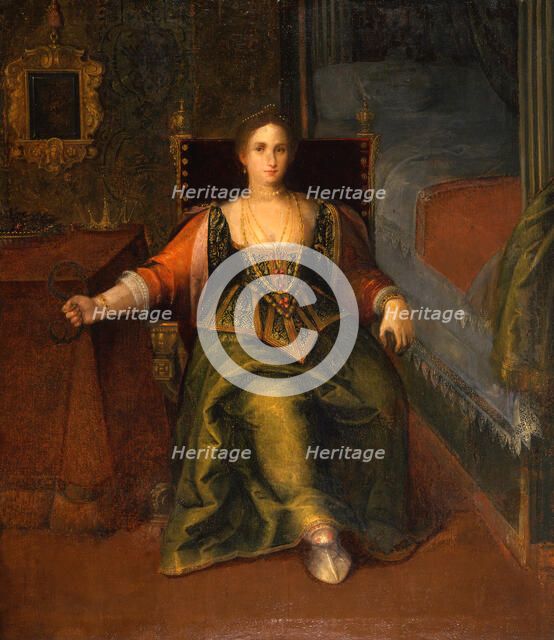 Portrait of a Woman as Cleopatra, 2nd half 16th century. Creator: Unknown.