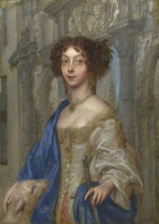 Portrait of a Woman as Saint Agnes, c. 1680. Creator: Coques, Gonzales (1614/18-1684)
