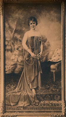 Portrait of a woman at the Cuban Embassy in Brussels, Belgium, 1927. Creator: Unknown