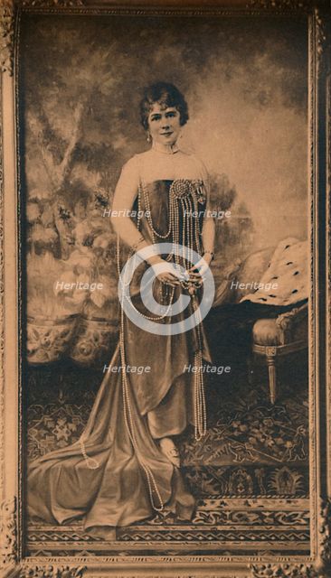 Portrait of a woman at the Cuban Embassy in Brussels, Belgium, 1927.  Creator: Unknown.