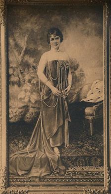 Portrait of a woman at the Cuban Embassy in Brussels, Belgium, 1927. Creator: Unknown