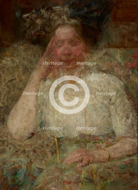 Portrait of a Woman, between 1914-1916. Creator: Olga Boznanska.