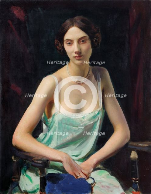 Portrait of a Woman, by 1932. Creator: George Spencer Watson.
