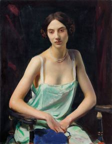 Portrait of a Woman, by 1932. Creator: George Spencer Watson
