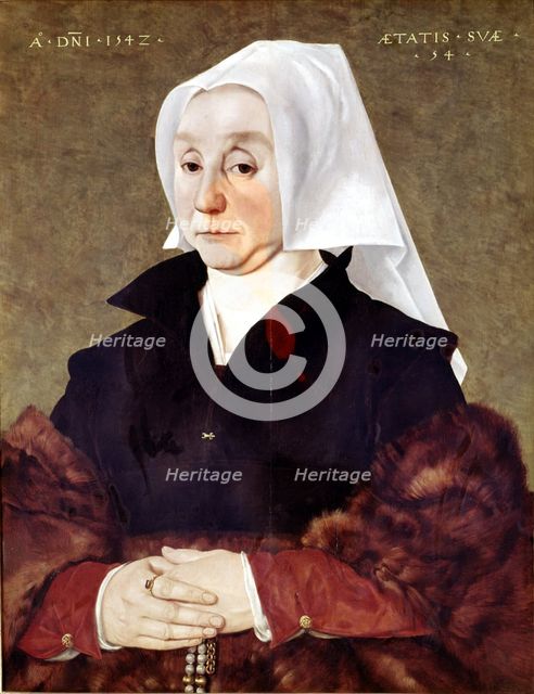  'Portrait of a Woman' by Bartolome de Bruyn.