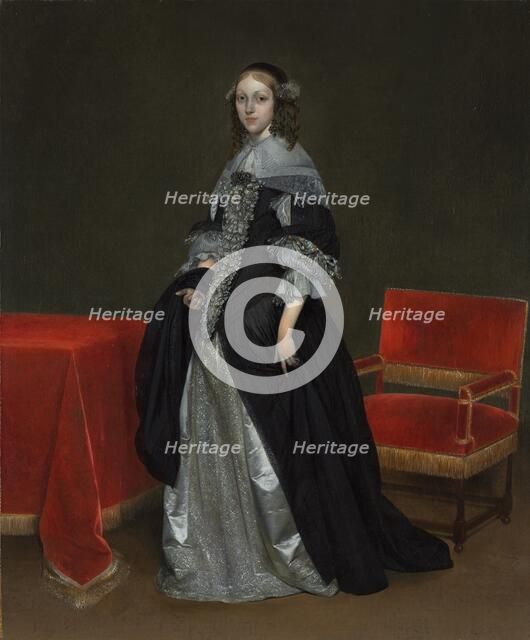 Portrait of a Woman, c. 1665. Creator: Gerard ter Borch (Dutch, 1617-1681).