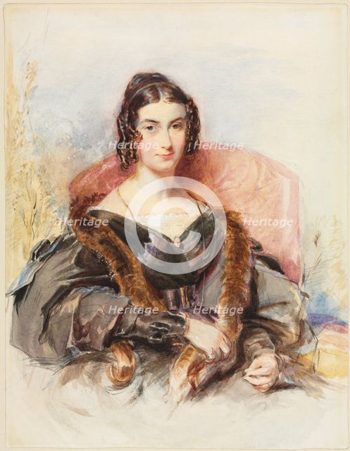 Portrait of a Woman, c. 1830-1835. Creator: George Richmond (British, 1809-1896).
