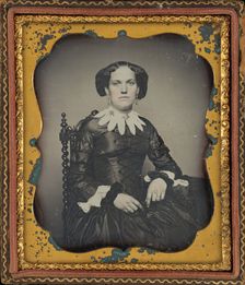 Portrait of a Woman, c. 1849. Creator: Augustus Washington Clason
