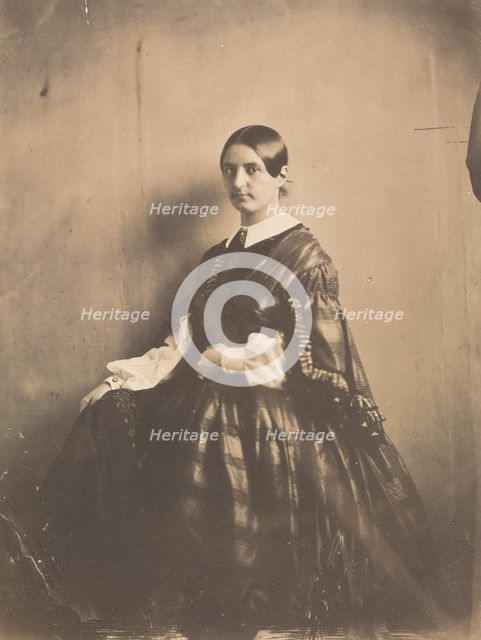 Portrait of a Woman, c. 1850. Creator: Frank Chauvassaigne.