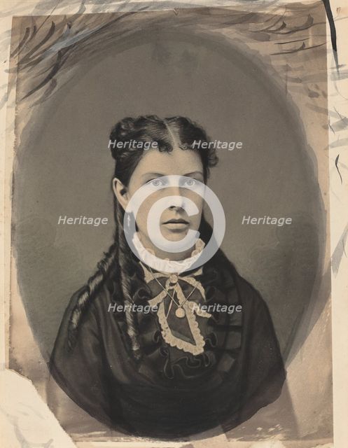 Portrait of a Woman, c. 1870. Creator: John G Ellinwood.