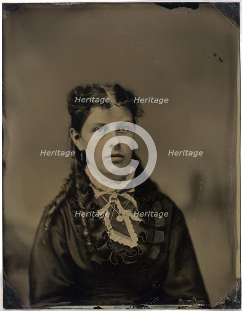 Portrait of a Woman, c.1870. Creator: John G Ellinwood.