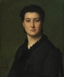 Portrait of a Woman, c. 1875-1880. Creator: Jean-Jacques Henner (French, 1829-1905)