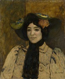 Portrait of a Woman, c. 1900. Creator: Charles Cottet