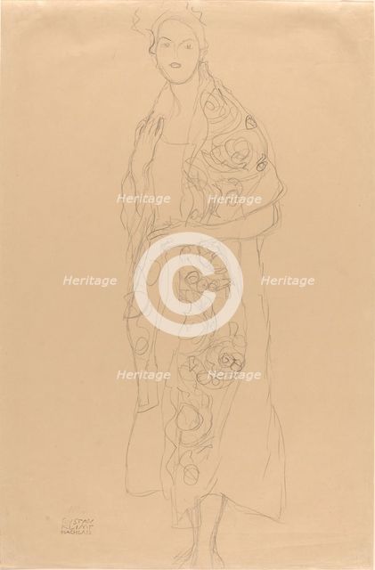 Portrait of a Woman, c. 1910. Creator: Gustav Klimt.